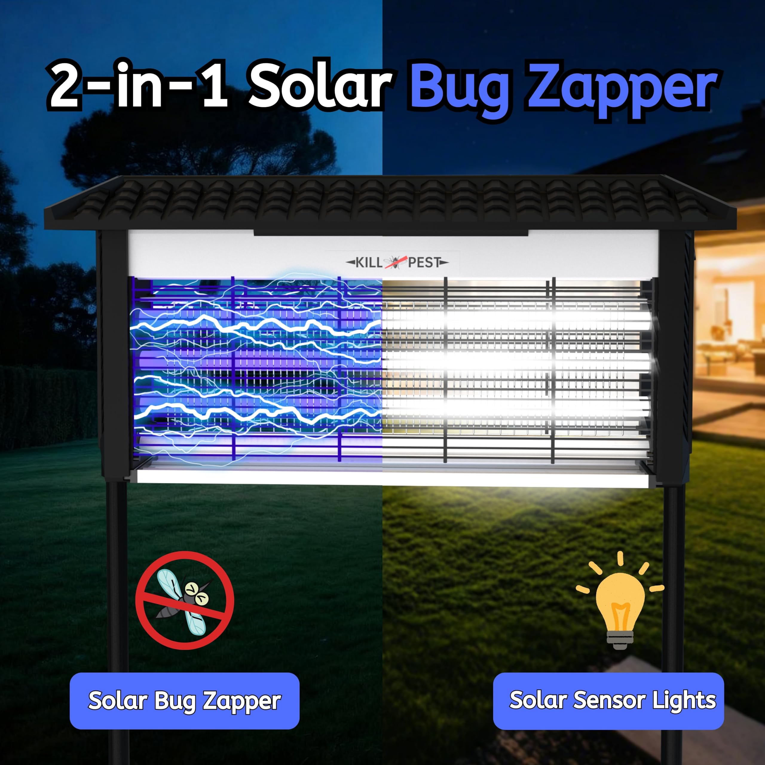 ZETAWALE ambient light mode illuminating outdoor space
