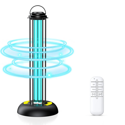 ZETAWALE UV Light Sanitizer with remote control enables convenient home disinfection.