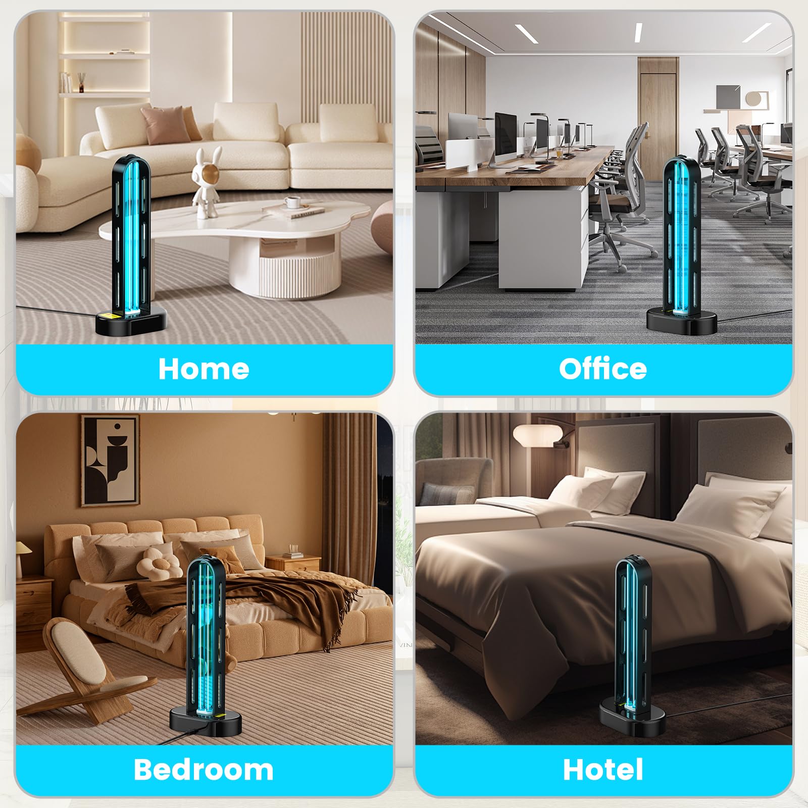 ZETAWALE UV sanitizer features audible alerts and a safe delayed-start