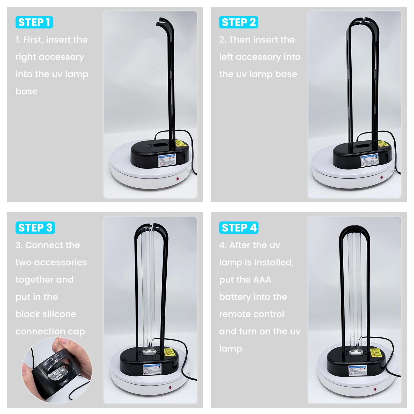 ZETAWALE UV sanitizer compact design fits small closets or shelves