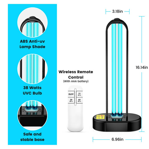 ZETAWALE UV sanitizer offers 15, 30, and 60-minute timings