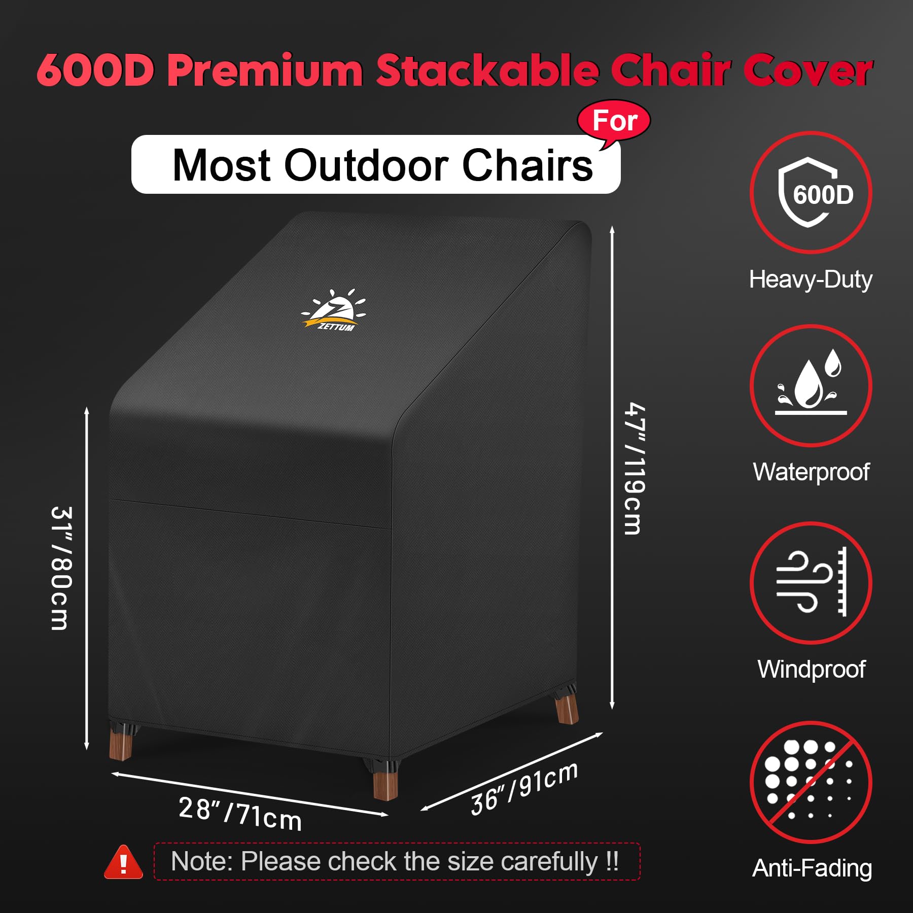 Zettum 600D Oxford fabric close-up shows durable, breathable material.