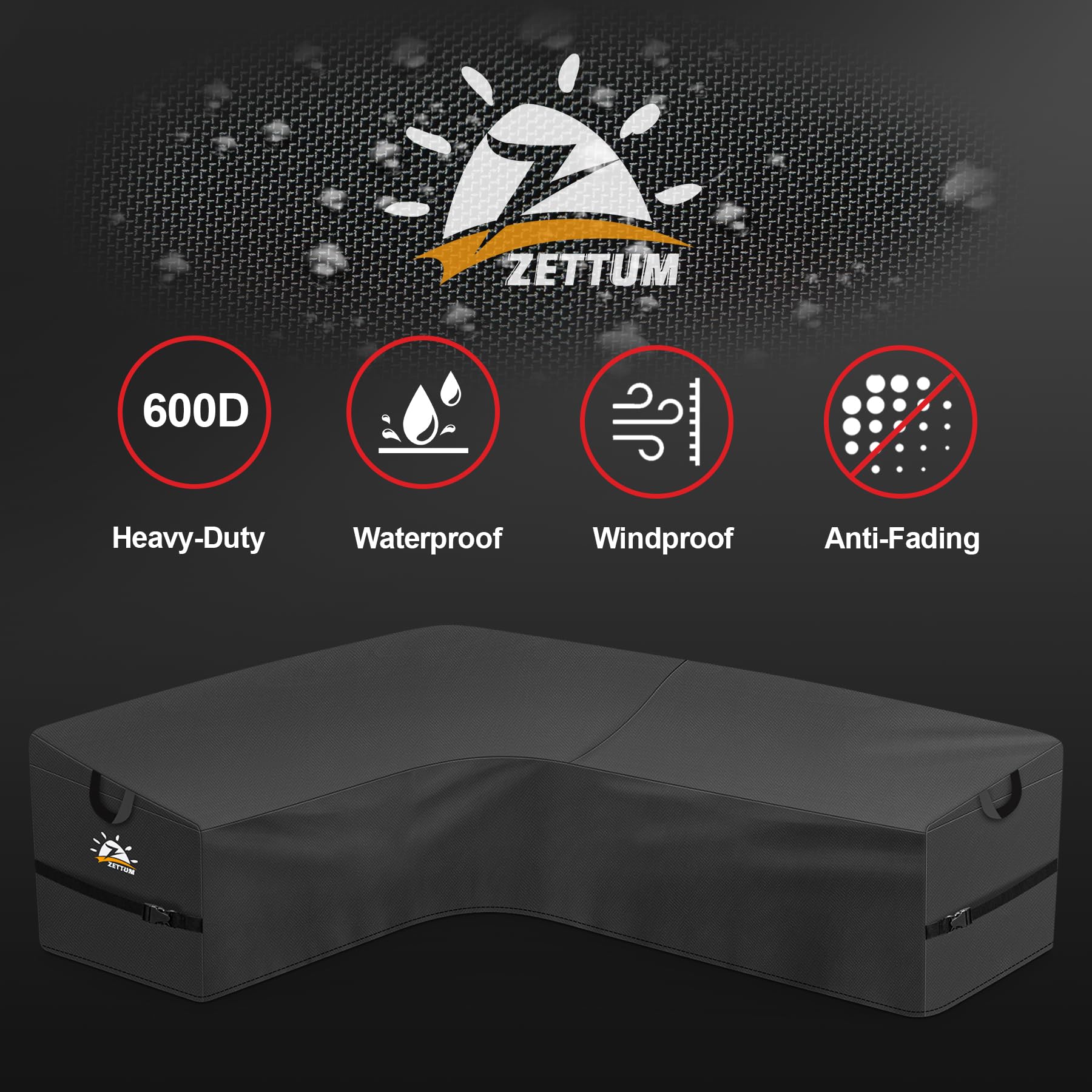 Zettum fading-resistant outdoor cover maintains color and look for years.