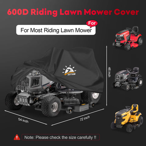 Zettum heavy-duty 600D mower cover waterproof for outdoors