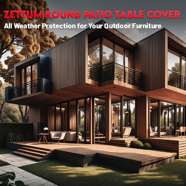 Zettum ideal for round tables and four-chair outdoor sets.