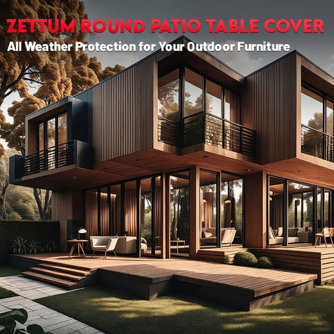 Zettum ideal for round tables and four-chair outdoor sets.