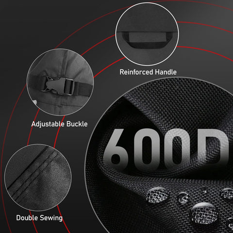 Zettum windproof buckle design anchors the cover securely during gusty conditions.