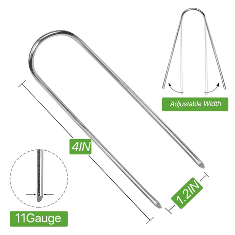 Zevlux galvanized stakes shown for durable outdoor use and rust resistance.