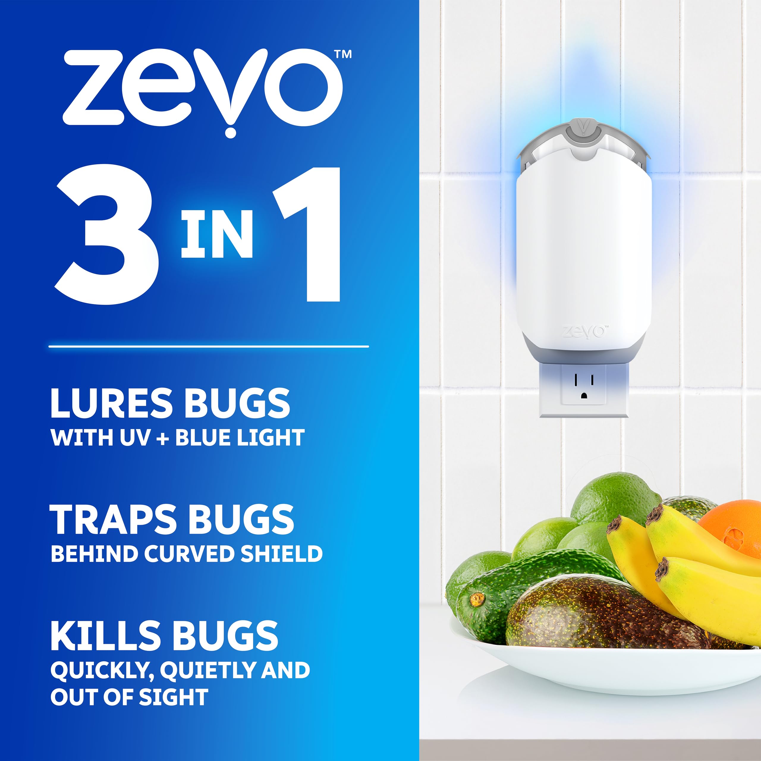 Zevo 2 disposable cartridge shows mess-free disposal when full.