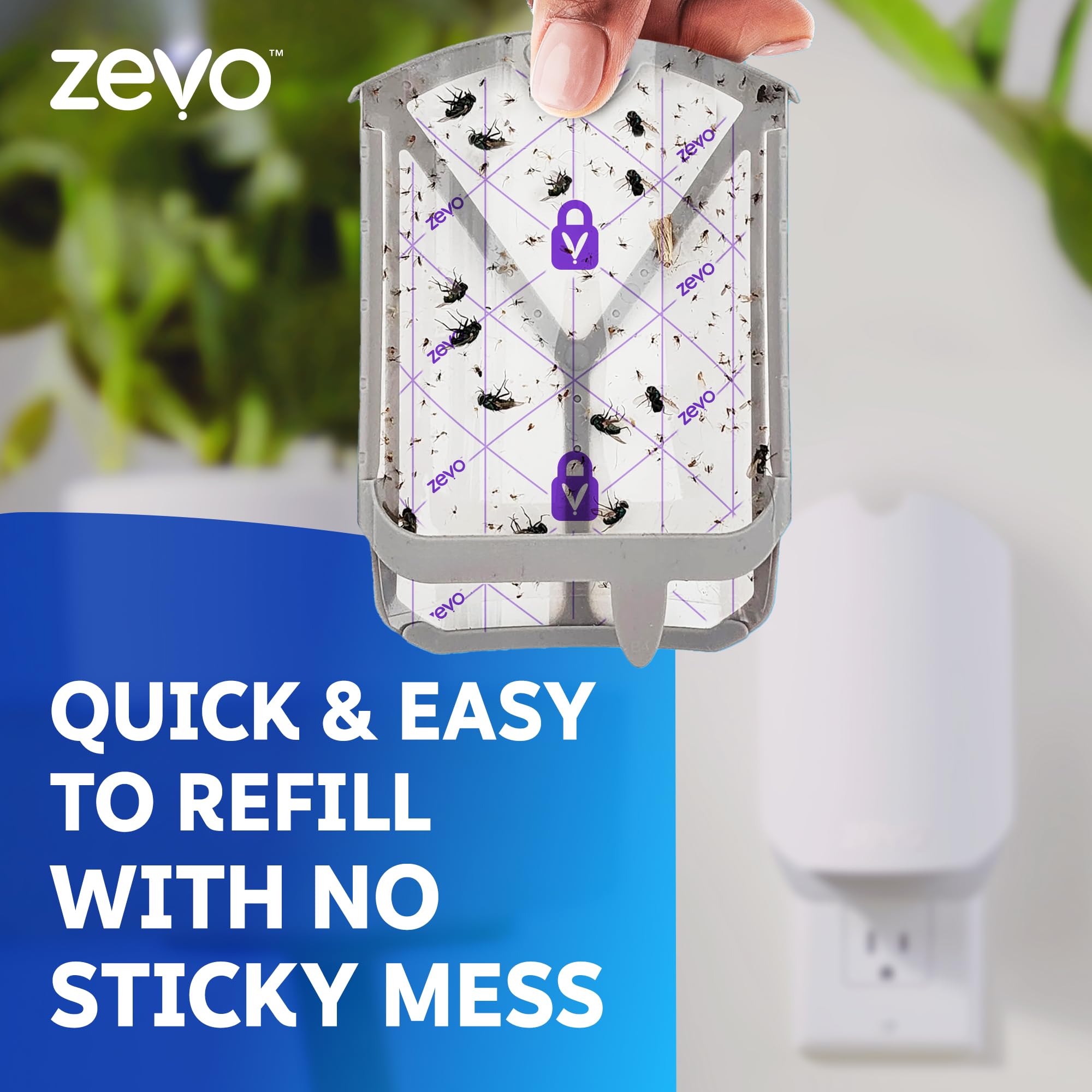 Zevo 2 enclosed patio use offers discreet bug control.