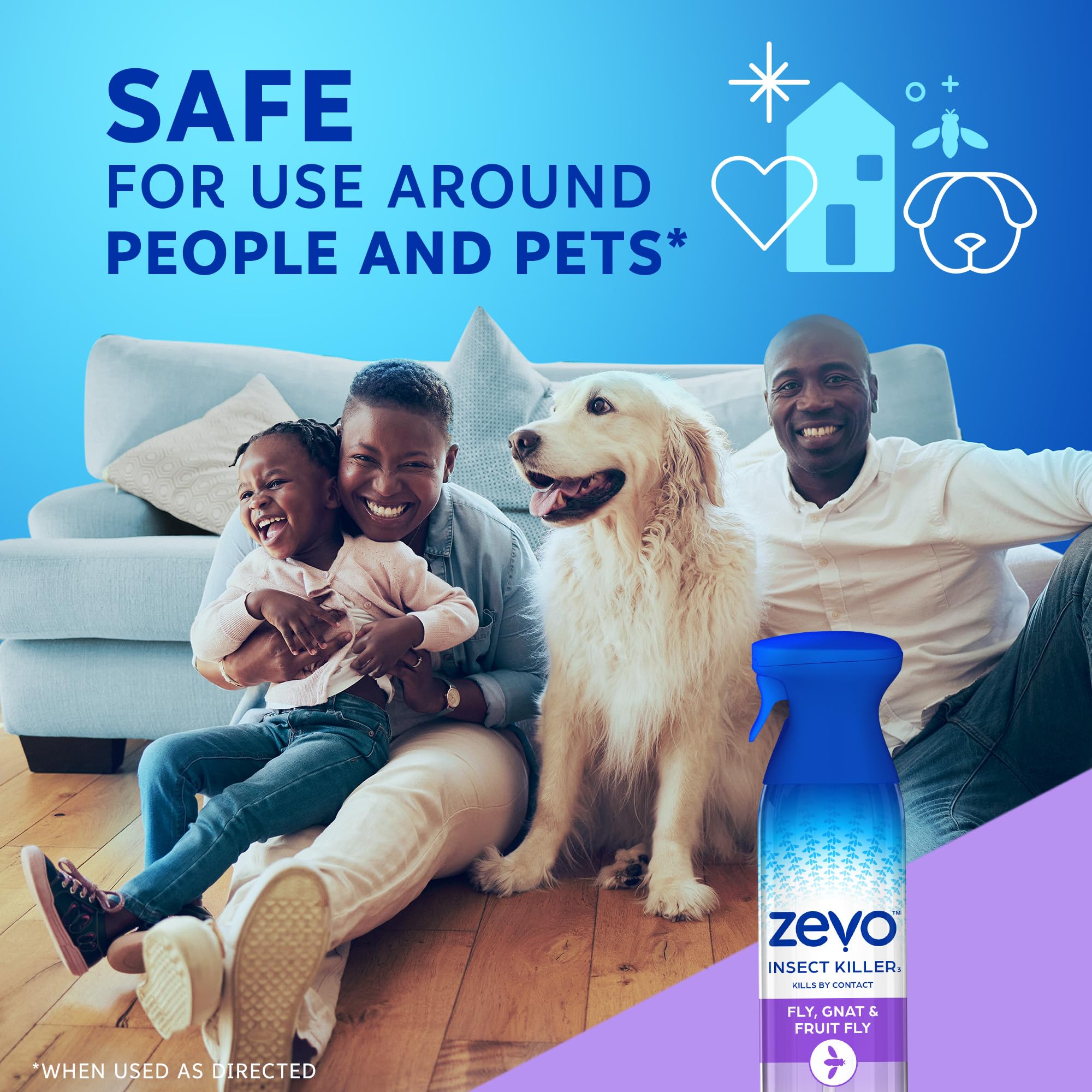 ZEVO Flying Insect Spray kitchen use for indoor pest management