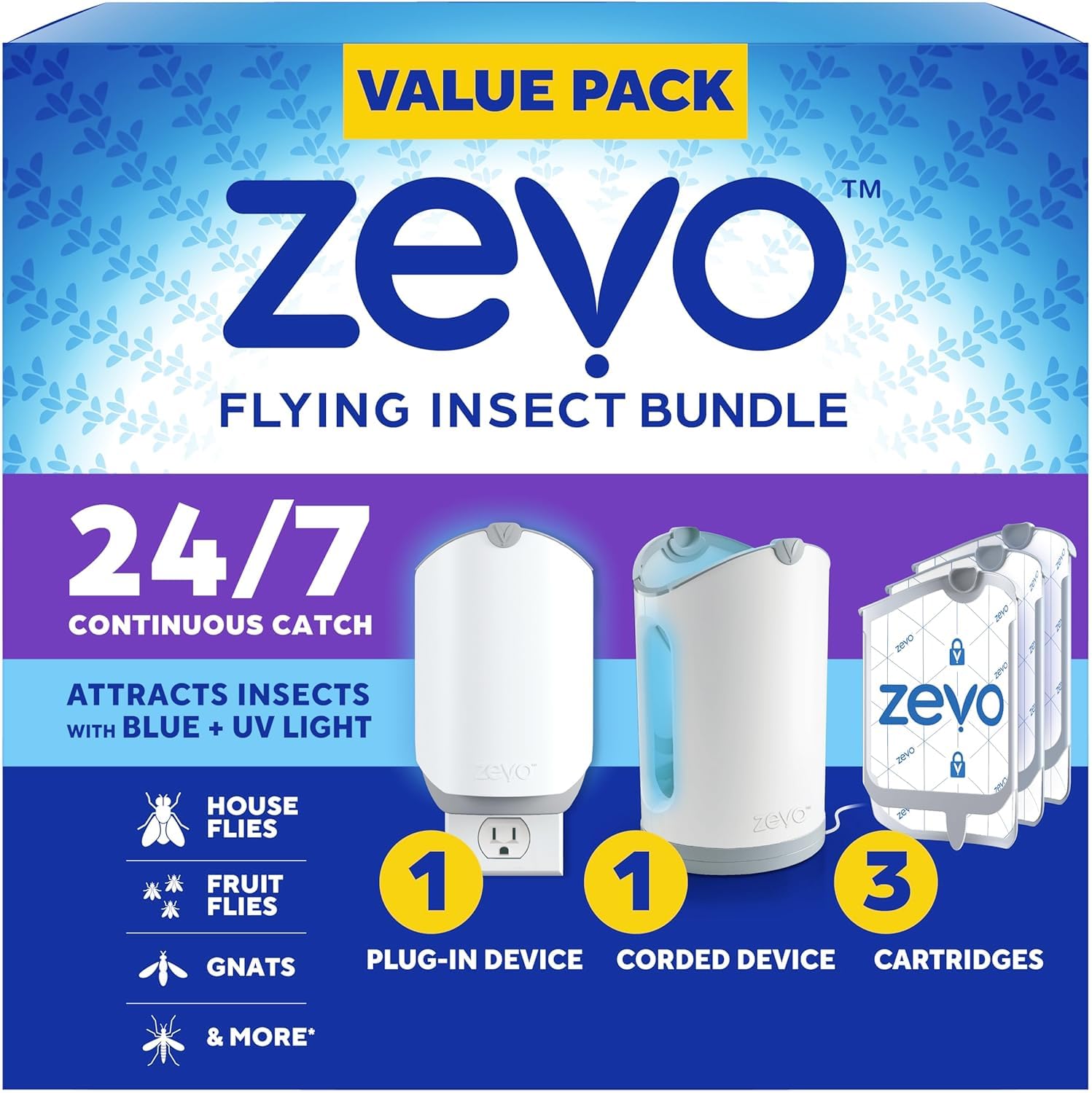 ZEVO MAX bug catcher in kitchen catching gnats quickly