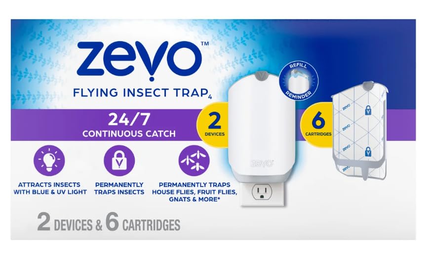ZEVO MAX wall-mounted bug catcher with discreet design for continuous protection