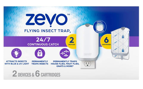 ZEVO MAX wall-mounted bug catcher with discreet design for continuous protection