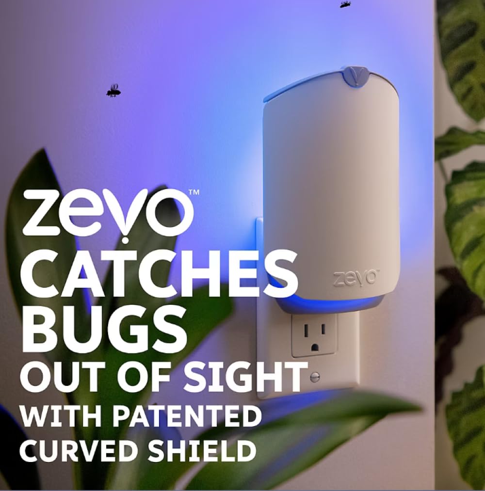 ZEVO MAX mess-free adhesive pad captures insects without touching them
