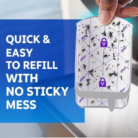 ZEVO MAX no-mess disposal concept with adhesive backing