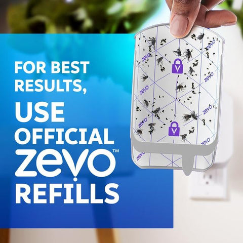 ZEVO plug-in bug trap in use in a living space