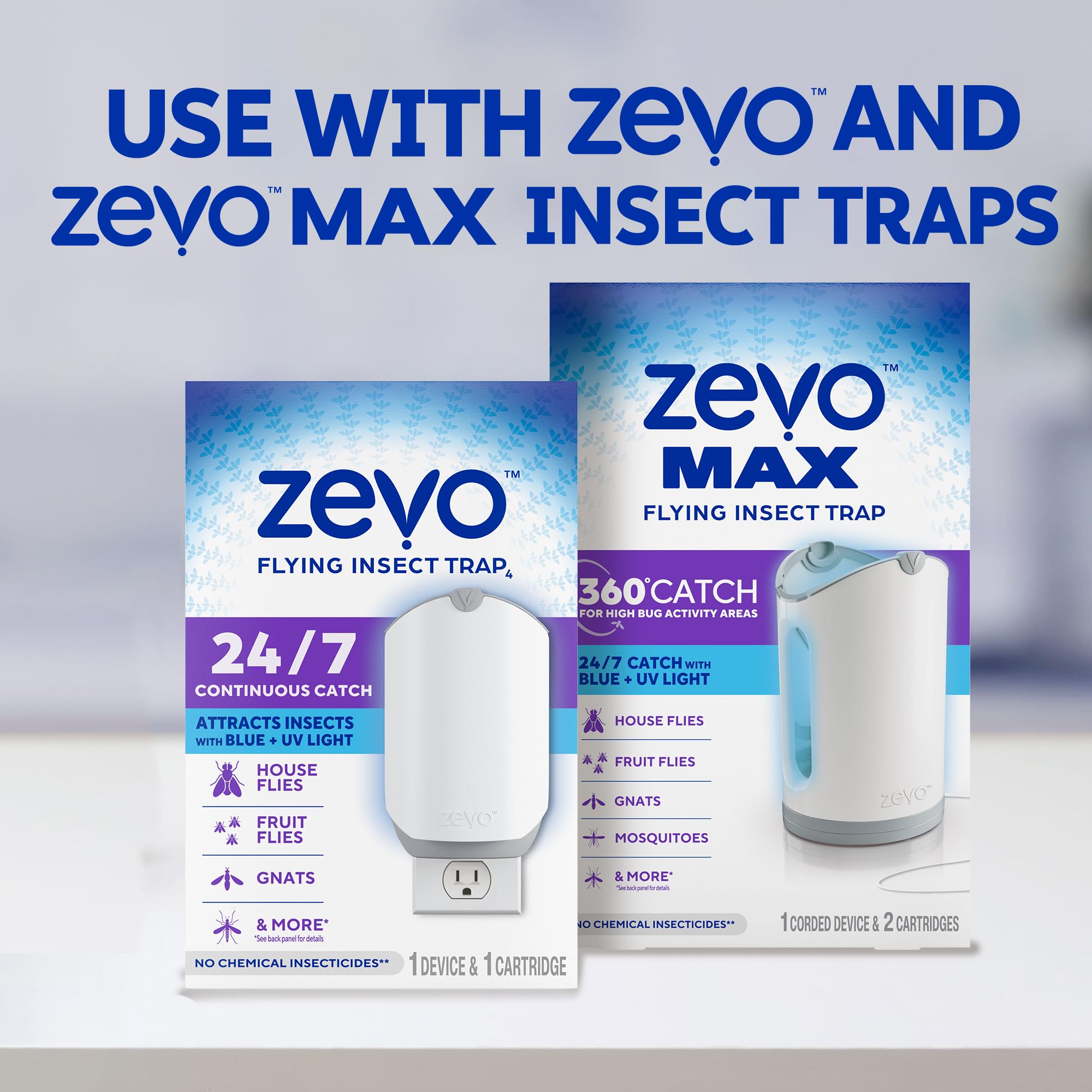 ZEVO refill popping out for quick cartridge removal and disposal.