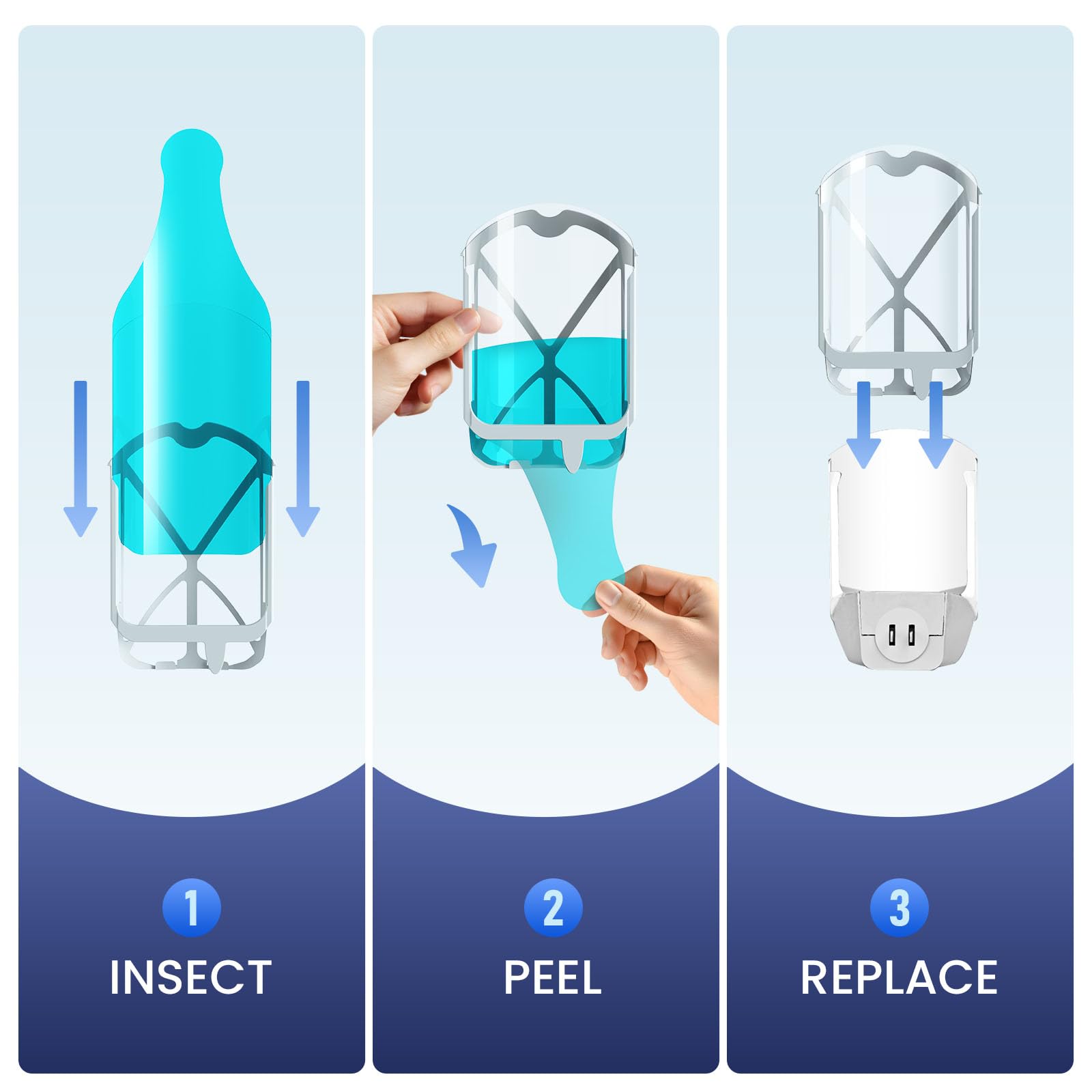 ZEVQI POWER 12-pack refills blue, convenient year-round supply for ZIVO M364 and Max