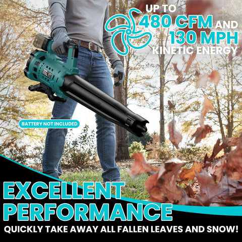 ZEXAPE blower reaches 130 mph for quick, thorough clearing.