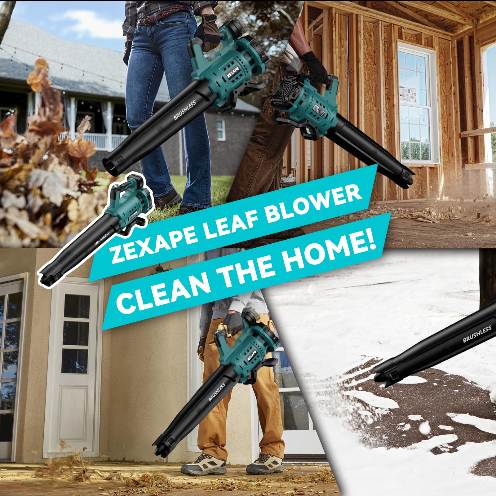 ZEXAPE digital display shows wind speed and battery status.