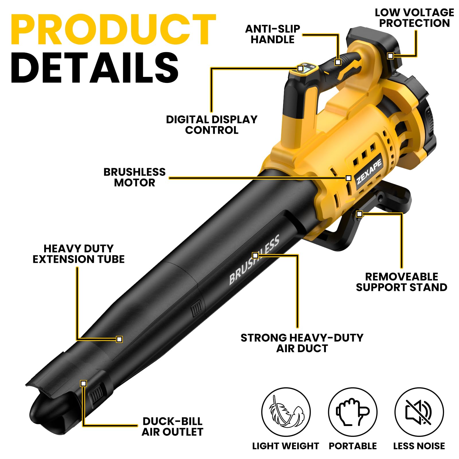 ZEXAPE ideal garden helper for leaves, dust, and porch debris.