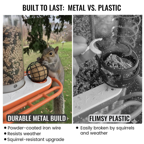 Zeytosu suet holder fits Bird Buddy and 5mm holes for easy mounting