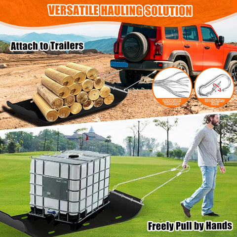 ZFbuhuo 1-8 inch HDPE sled offers durable handling of heavy items