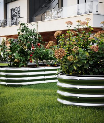 ZFHgarden DIY-ready galvanized sheets for custom garden shapes