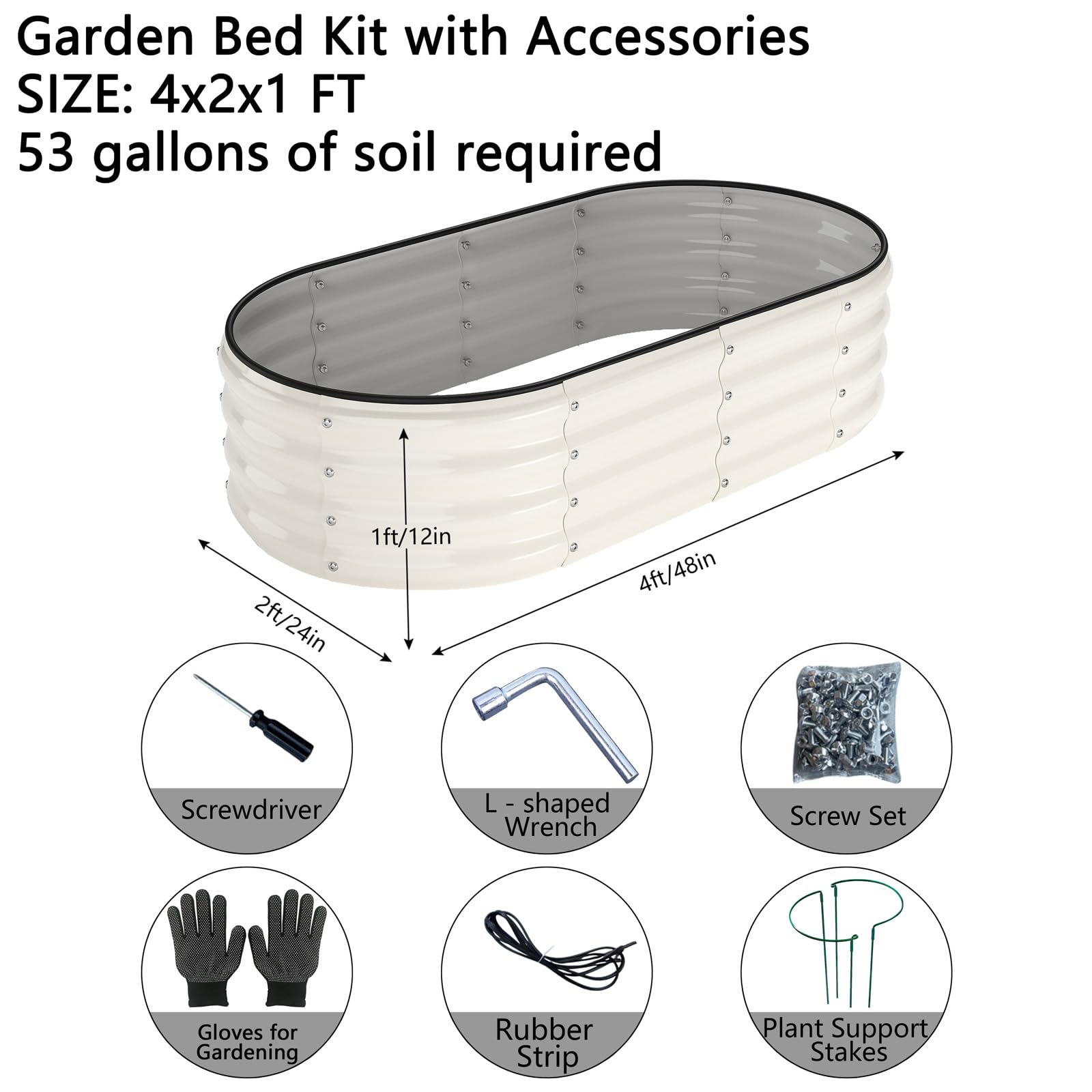 ZFHgarden raised bed open-base design supports root oxygen flow