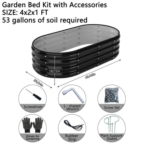 ZFHgarden raised bed with two planters assembled for versatile garden layouts.