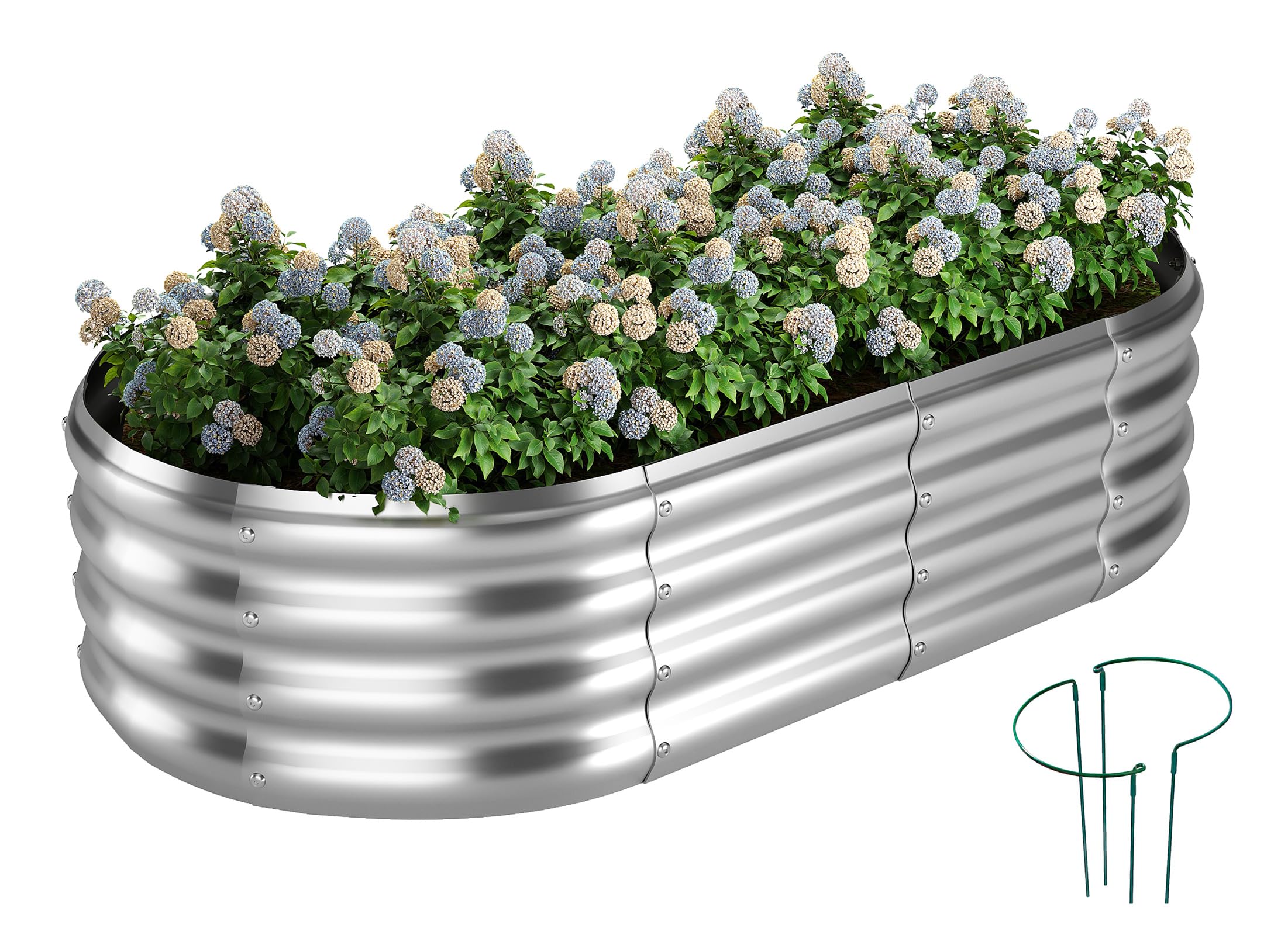 ZFHgarden raised garden bed 4x2x1ft for versatile vegetable and flower growing