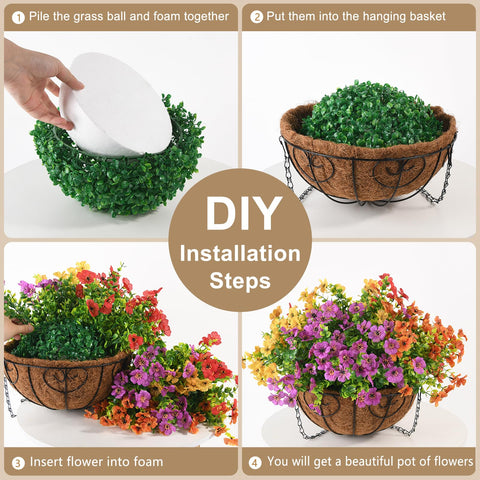UV-resistant design preserves bright hues under sun for patio or yard decor.