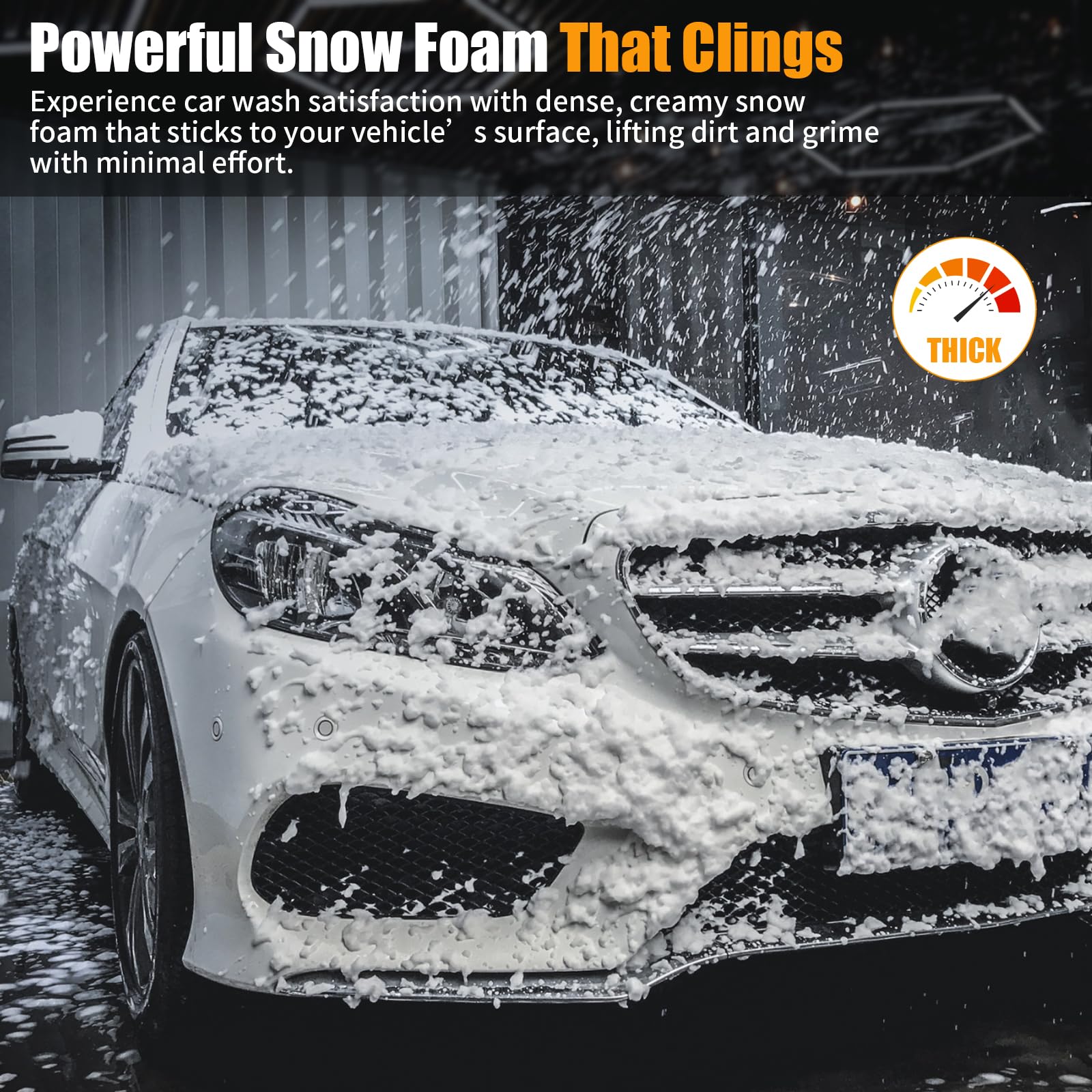 ZGJZGJ foam cannon adjustable nozzle enables wide coverage and precise cleaning