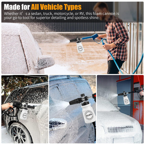 ZGJZGJ foam cannon car detailing setup for DIY enthusiasts
