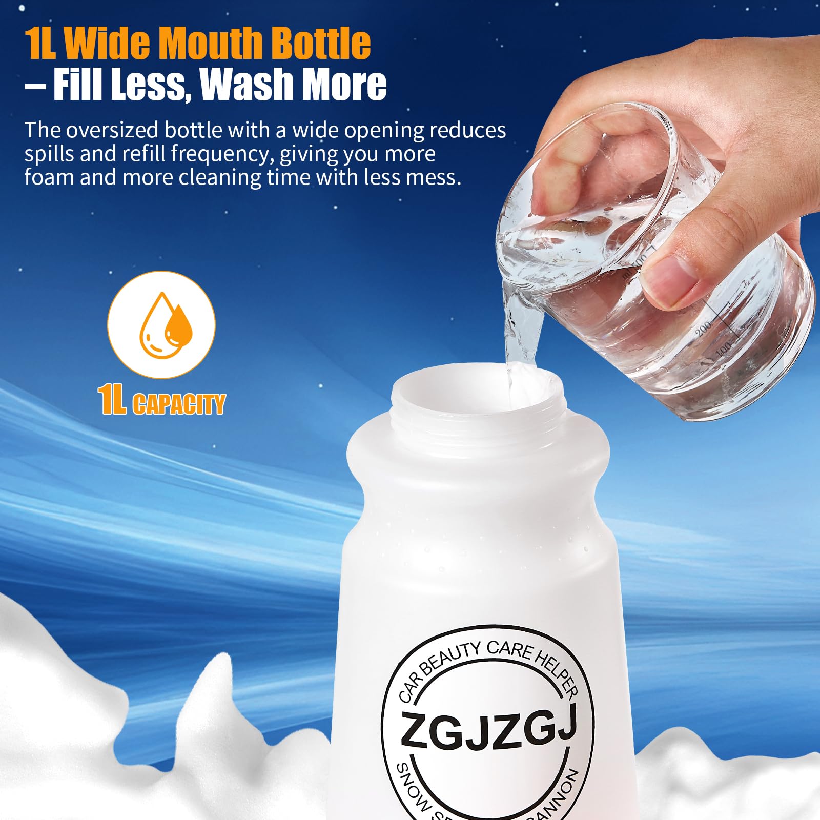 ZGJZGJ foam cannon durable leak-proof design for safe high-pressure use