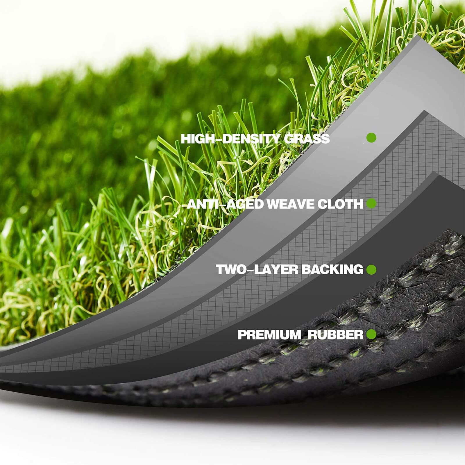 ZGR HOME&GARDEN pet-friendly synthetic grass ideal for dogs and kids.