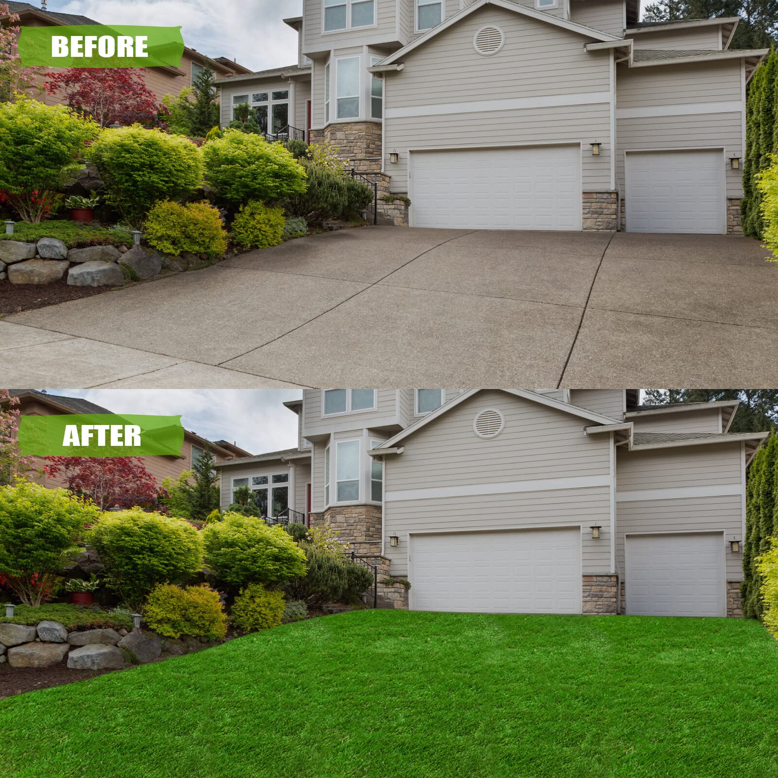 ZGR HOME&GARDEN sun-exposed turf design remains vibrant with fade-resistant colors.