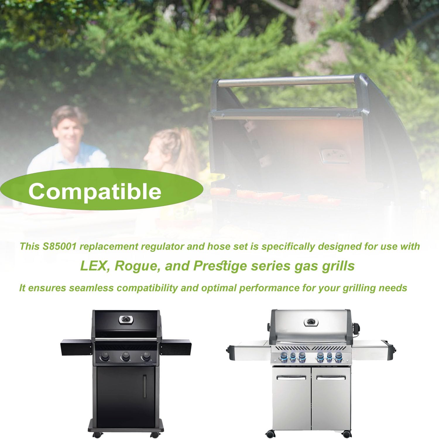 ZGTools S85001 showing compatibility with Napoleon LEX Rogue and Prestige grills