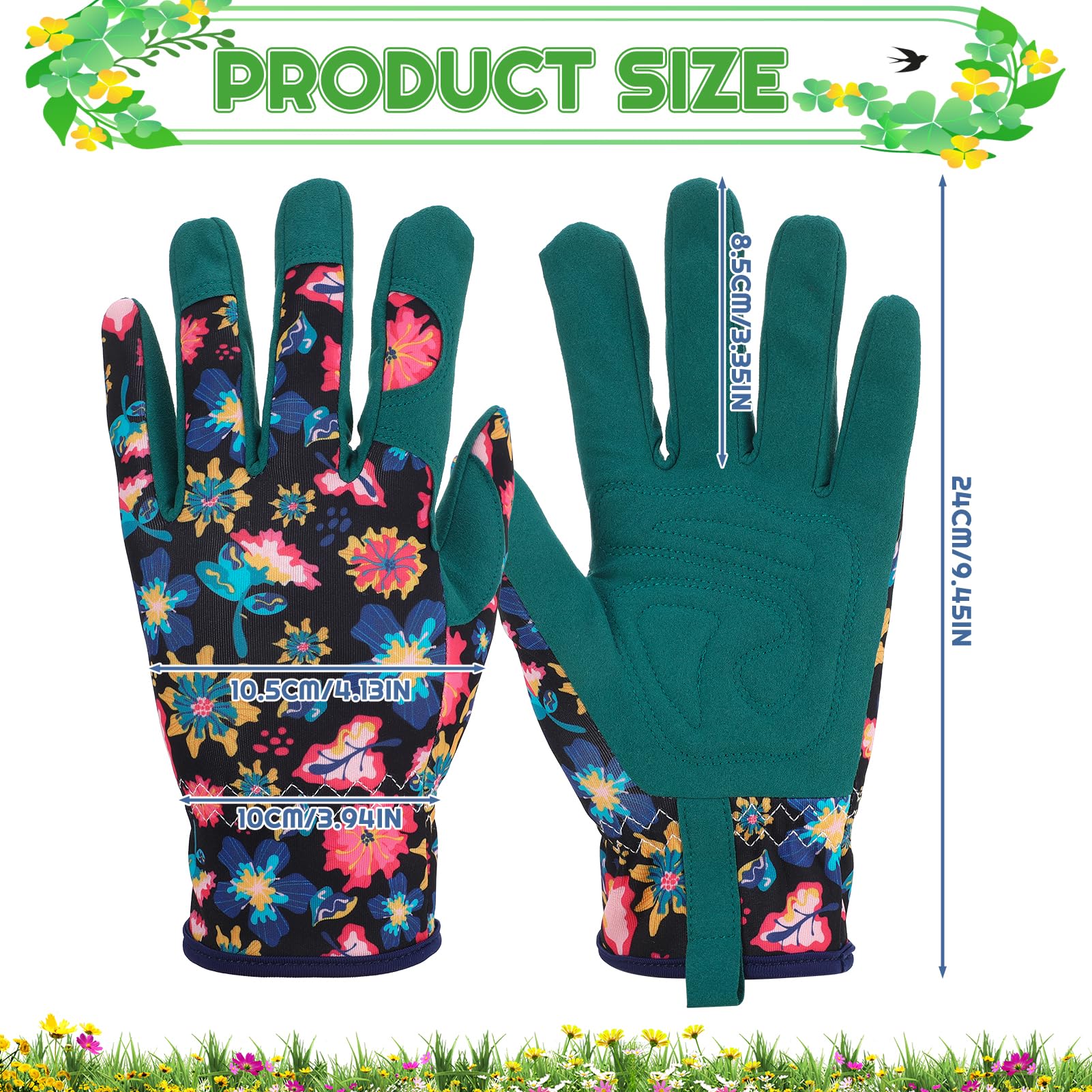 Zhamate leather garden gloves provide dexterity for daily yard tasks