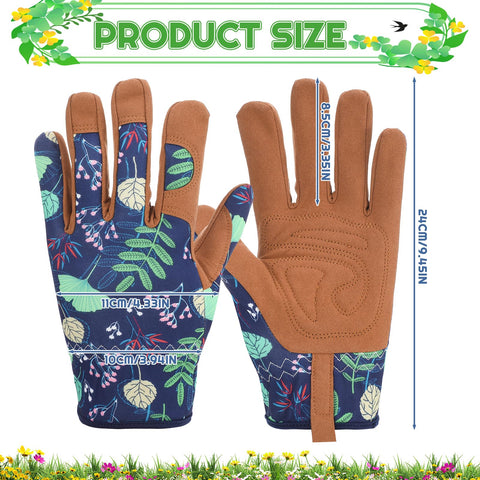 Zhamate leather protection glove shields hands from thorns during pruning.