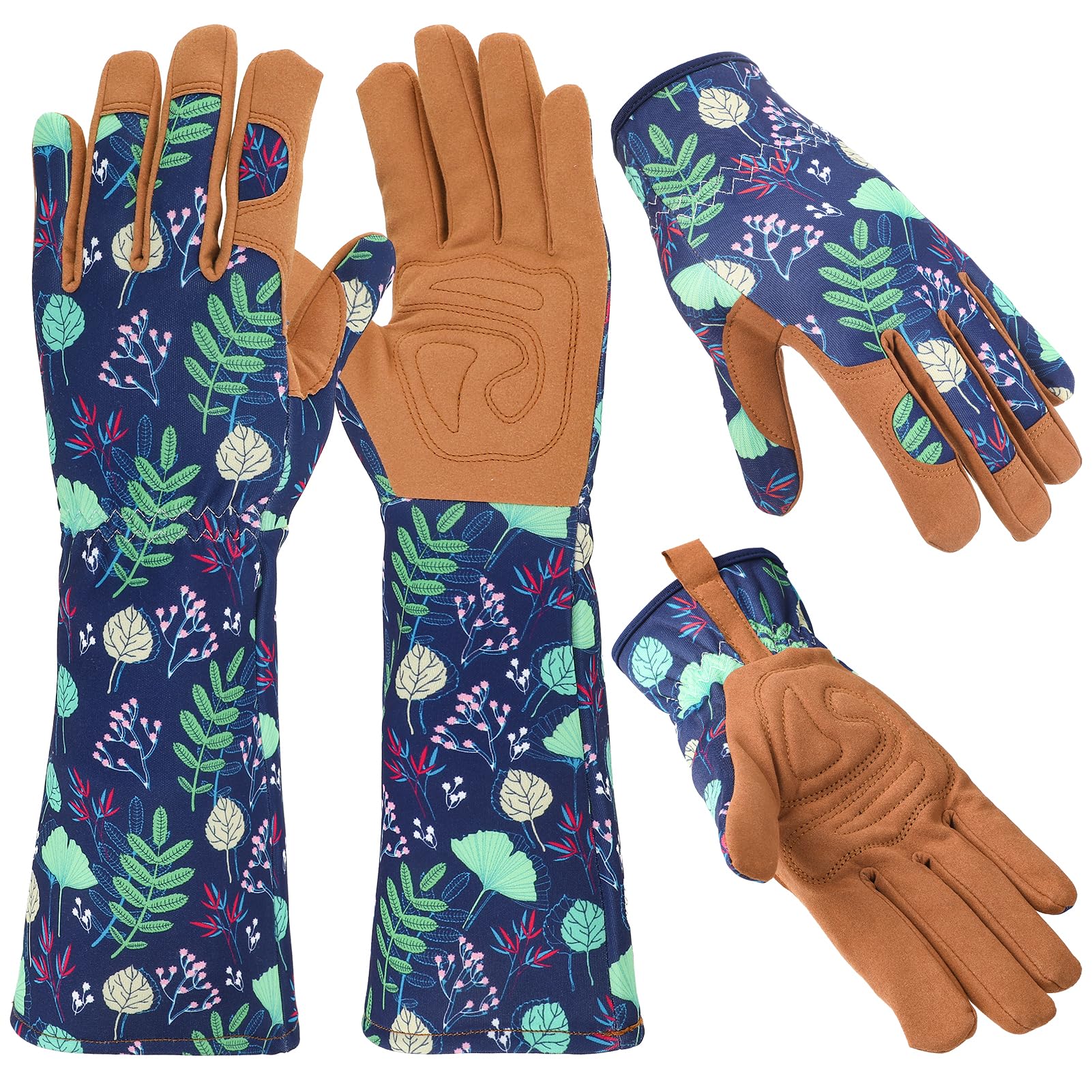 Zhamate long glove with rose-pruning focus for extended forearm protection.