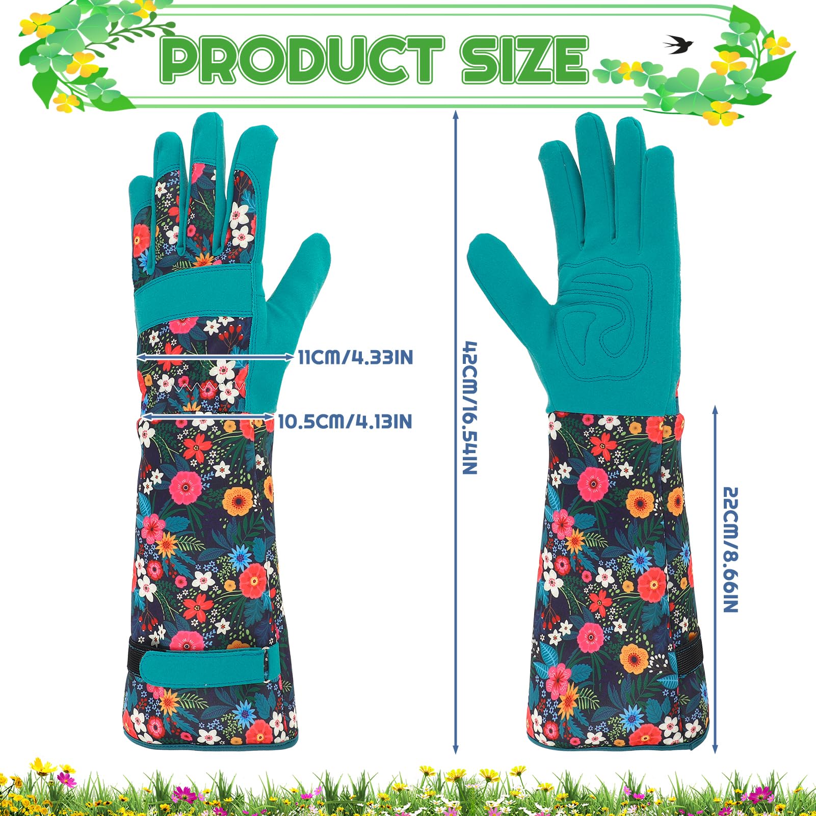 Zhamate thorn proof gardening gloves for women short pair offering precise grip for potting