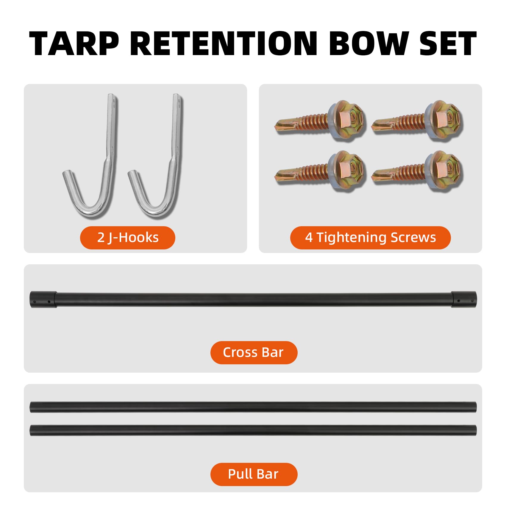 Zhangmengge Wolfwo lockdown J-hooks securing tarps on trailer