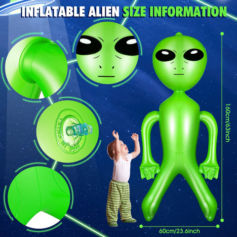 Zhanmai green alien figure adds eye-catching outdoor display