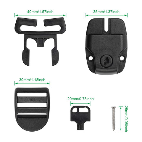 Zhaoyao spa tub clip set with keys enables safe access