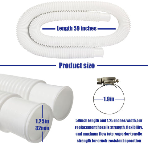 zhcoy pool hose in use, ready for quick setup and leak-free connections.