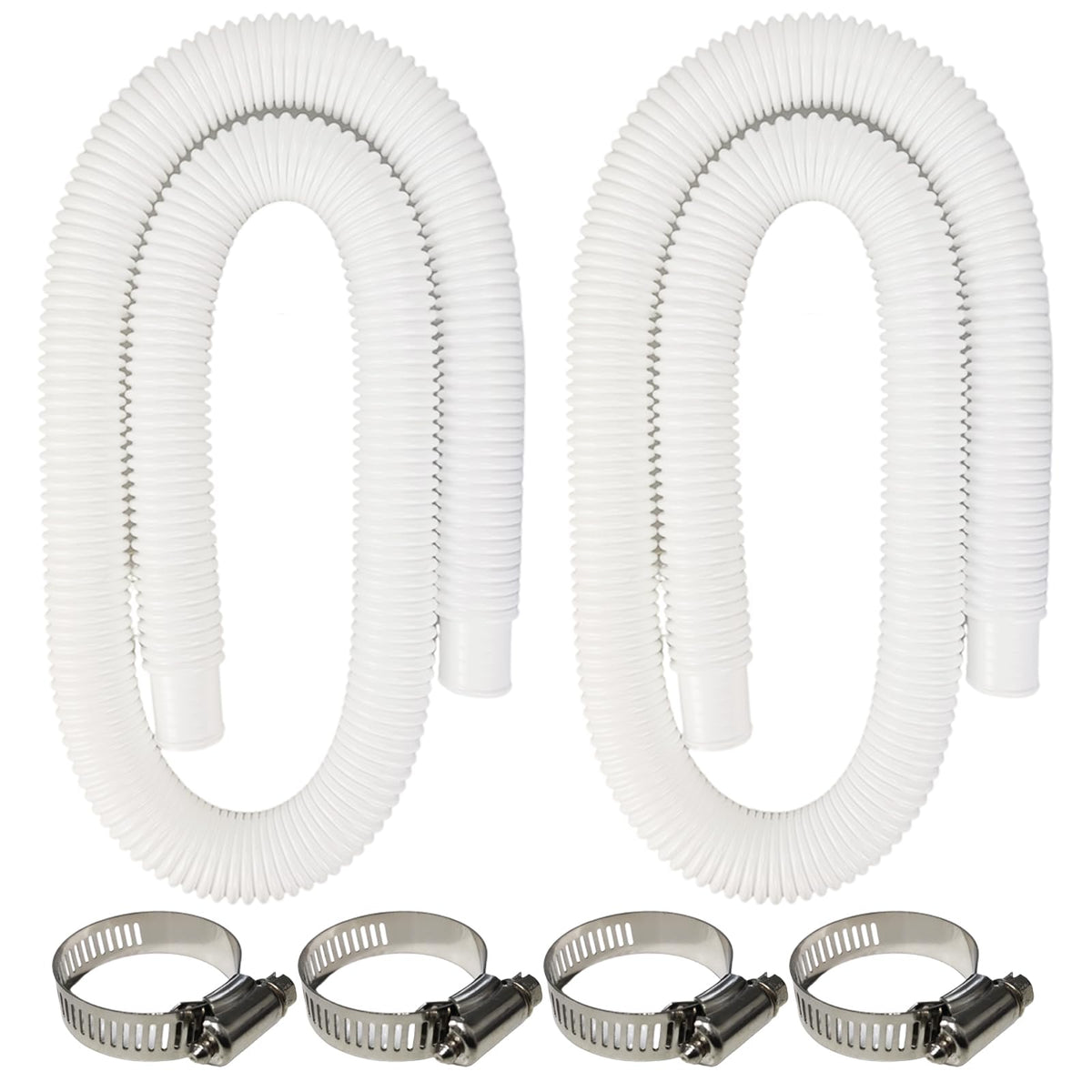 zhcoy pool pump hose, 59-inch length, durable PVC for reliable above-ground pool filtration.