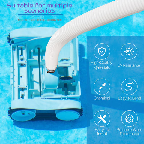 zhcoy sturdy PVC pool hose built for tough outdoor use.