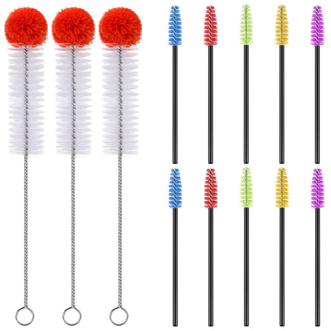 Zhehao 13-piece brush set, bendable large brush reaching all feeder corners.